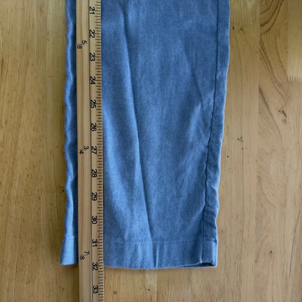 Tommy Bahama Boracay LINEN Blend Pants Mens M x 32 Relaxed Drawstring Blue